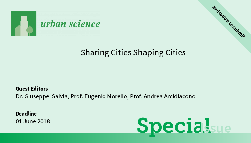 Urban Sciece - Sharing Cities Shaping Cities